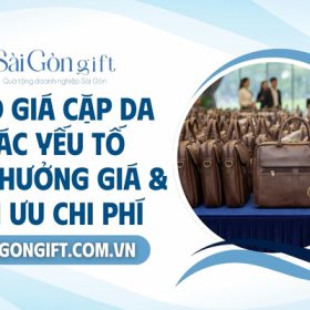 Báo giá cặp da quà tặng in logo