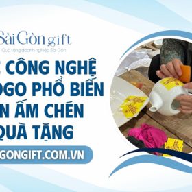 Công nghệ in logo trên ấm chén