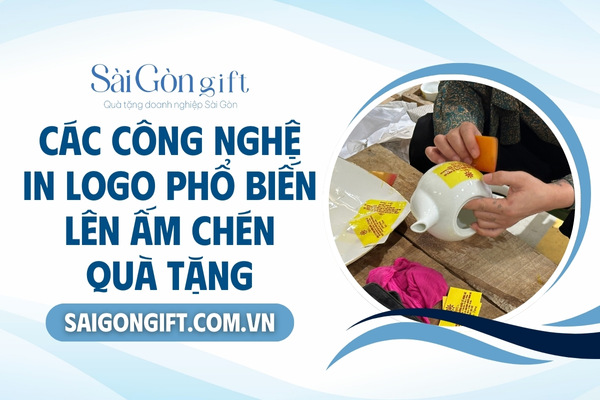 Công nghệ in logo trên ấm chén