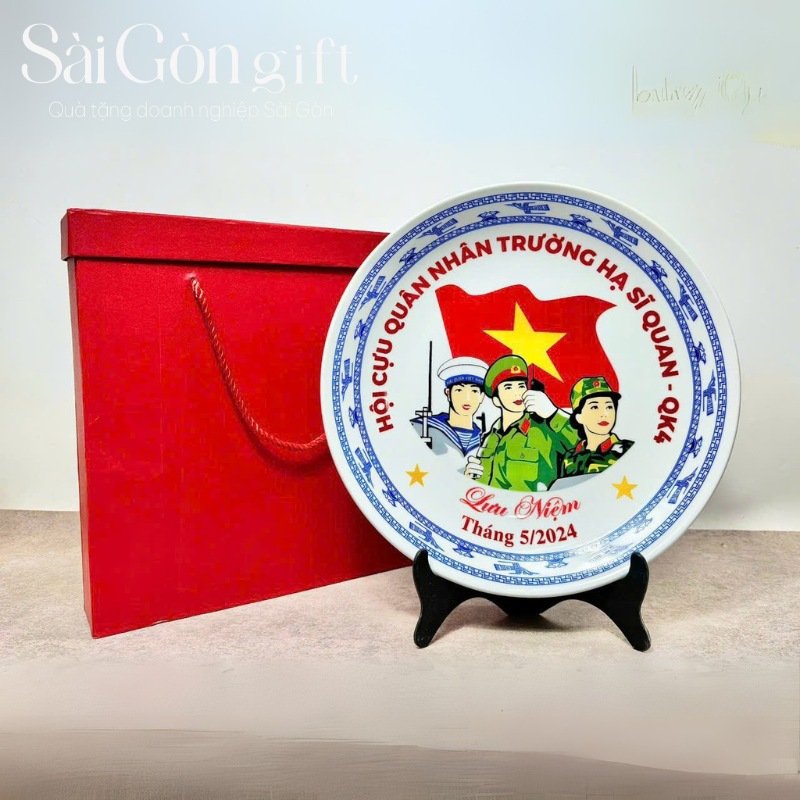 Đĩa biểu trưng quà tặng in logo