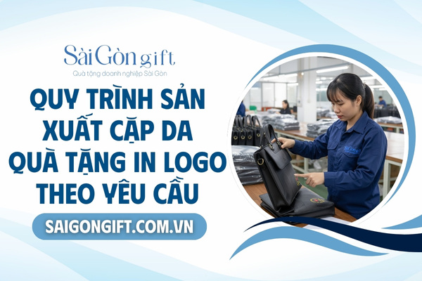 Quy trình sản xuất cặp da in logo