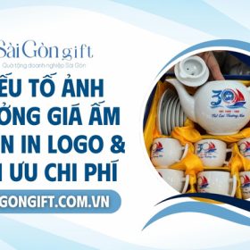 Các yếu tố ảnh hưởng đến giá ấm chén in logo