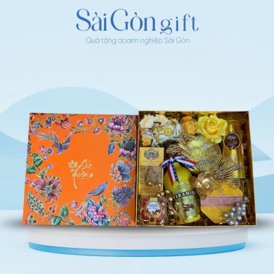 Hộp Quà Tết Sắc Xuân SG-QT01 | Quà Tặng Đối Tác, Khách Hàng